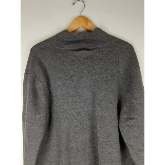 Lauren Ralph Lauren Women's Gray Merino Wool Crest Cardigan  Sweater Blazer XL - Picture 7 of 16